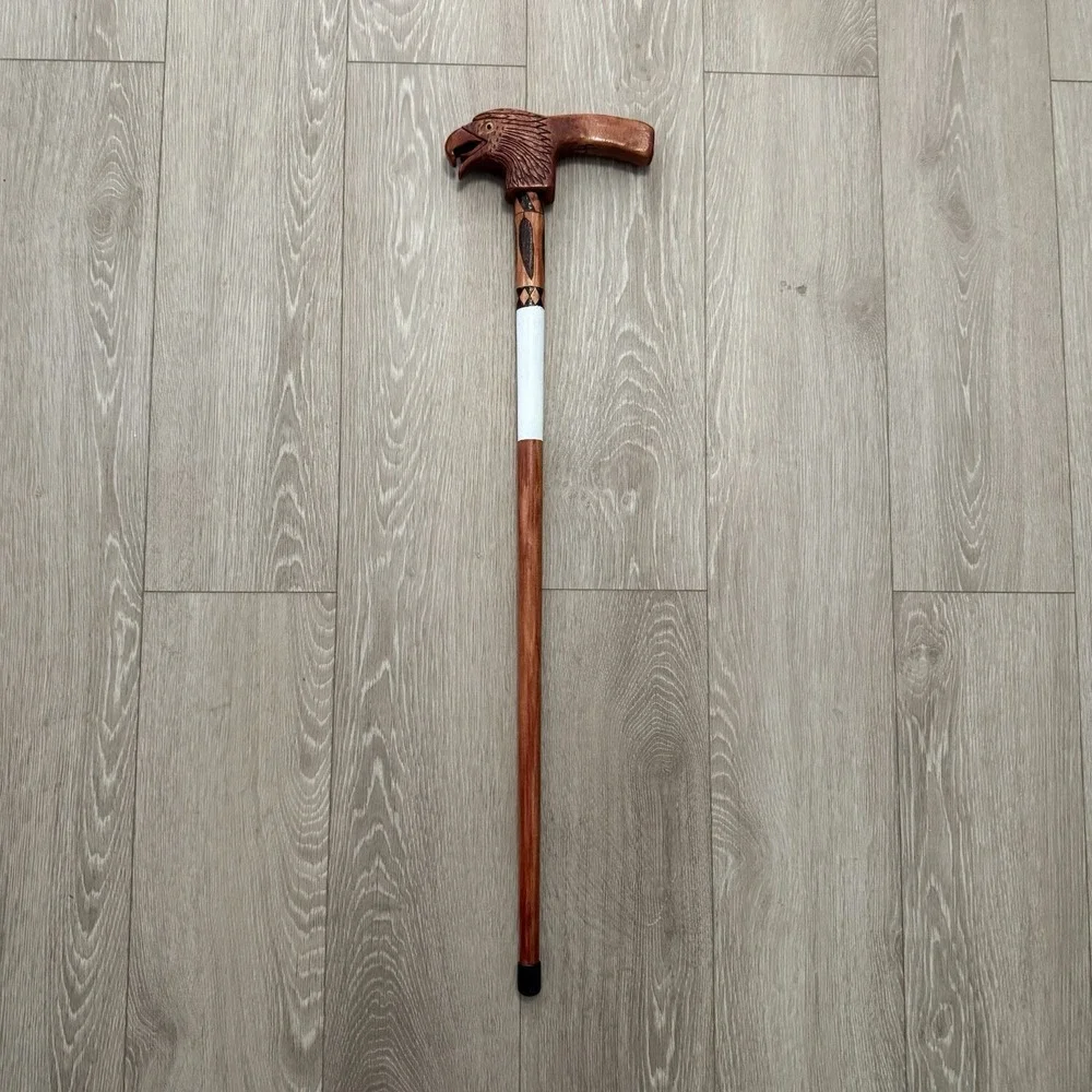 Eagle Head Walking Stick Cane Handmade 34